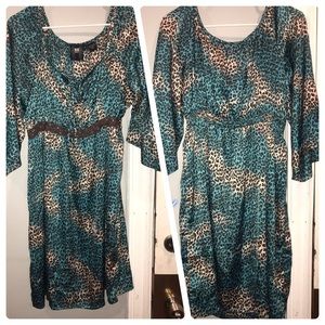 CUTE BLUE CHEETAH DRESS 🐆